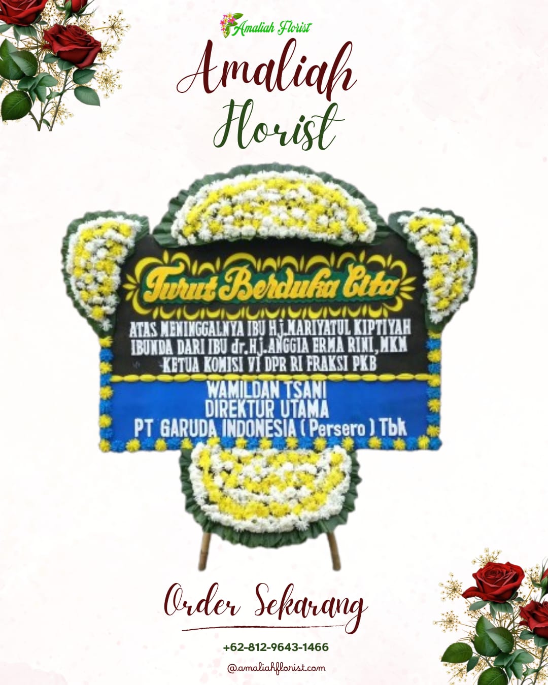 Papan Bunga Duka Sragi